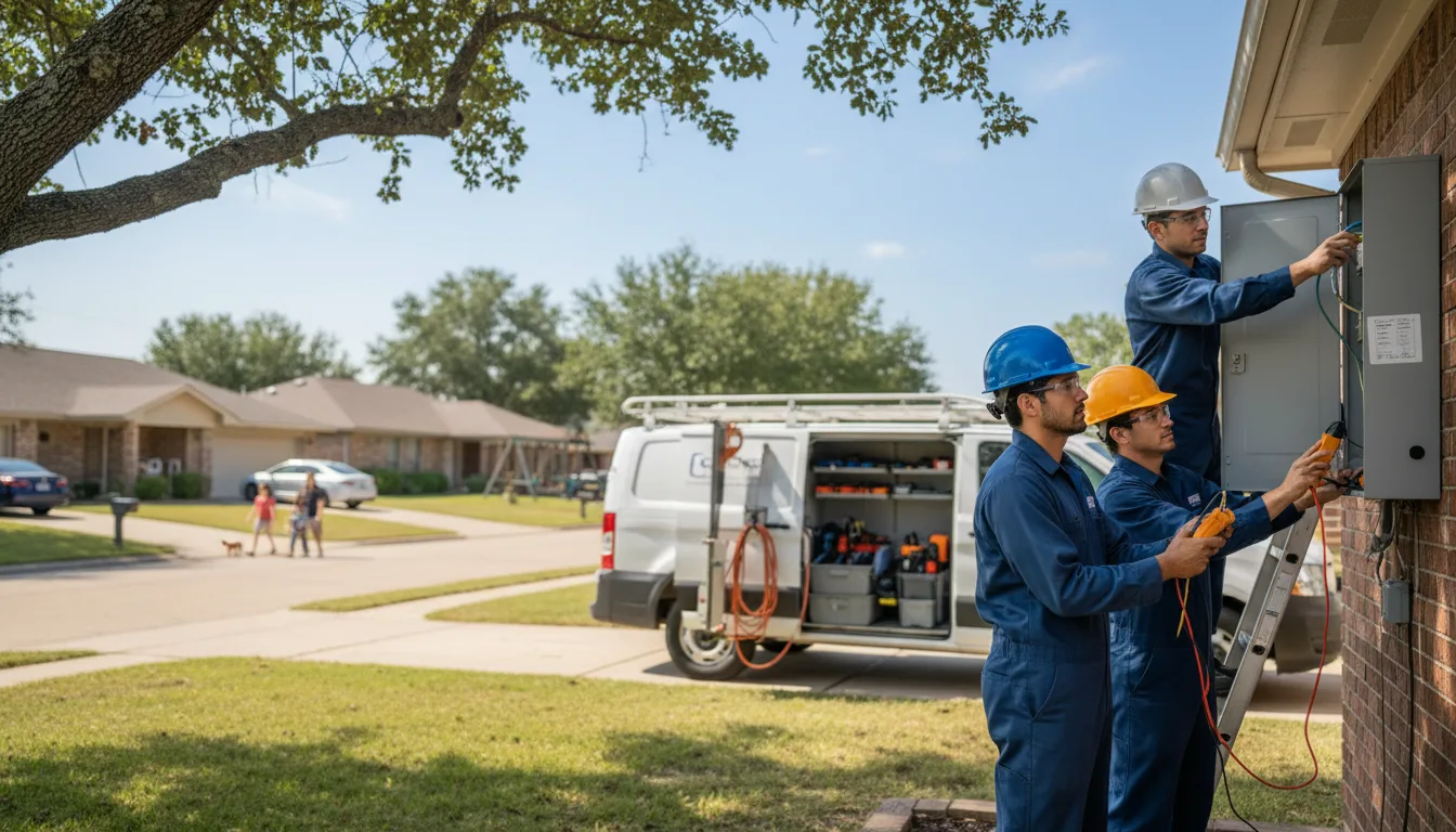 Certified electrician providing emergency electrical services in Rising Star, TX